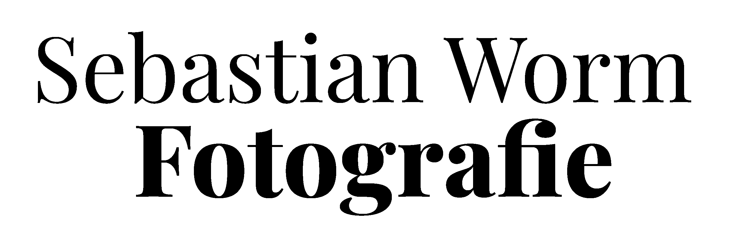 Sebastian Worm Fotografie Schriftzug schwarz ohne Hintergrund